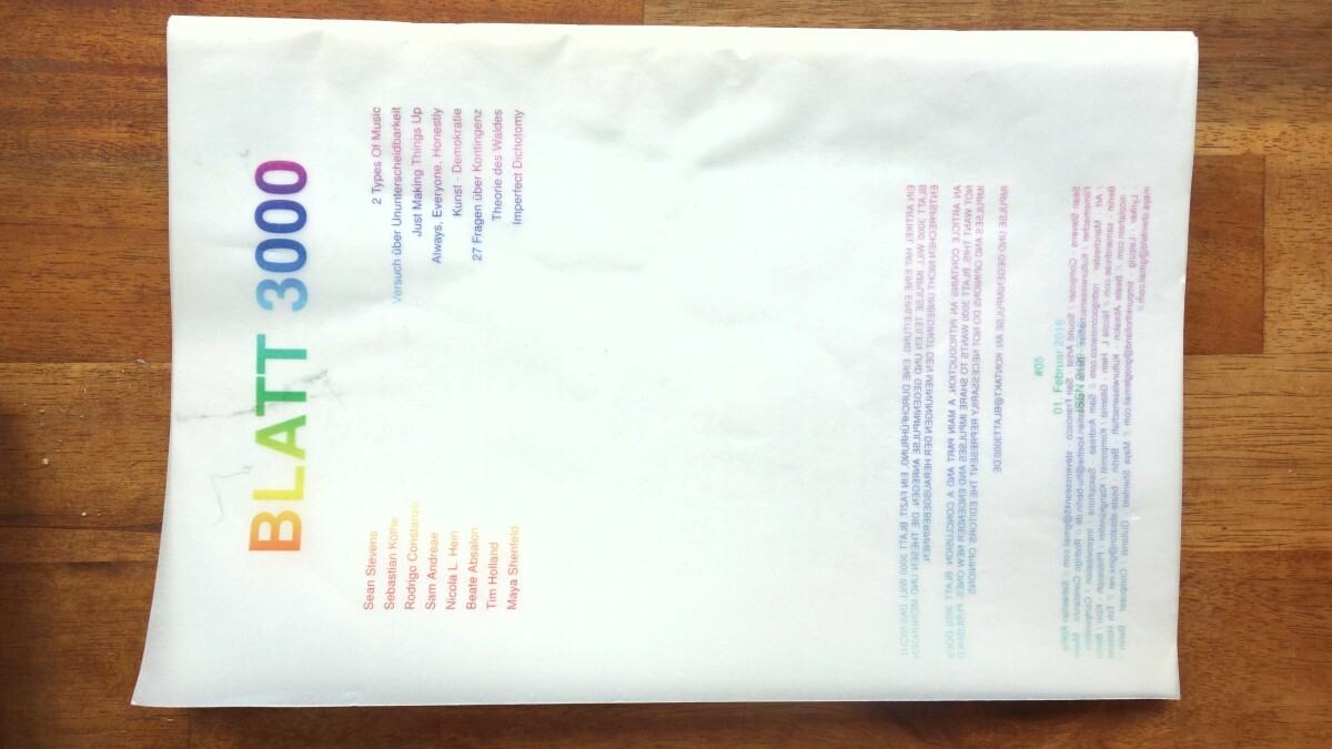 sam andreae BLATT 3000